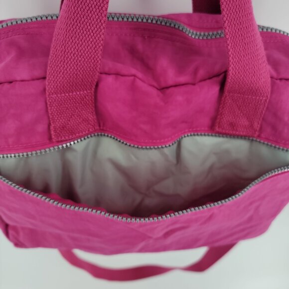 💗 Kipling Pink Messenger Bag w/ Monkey Charm – Cute, Lightweight & Ready to Go! - Picture 9 of 11